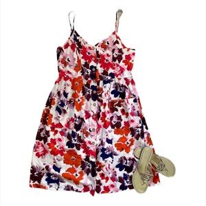 One Clothing floral linen dress